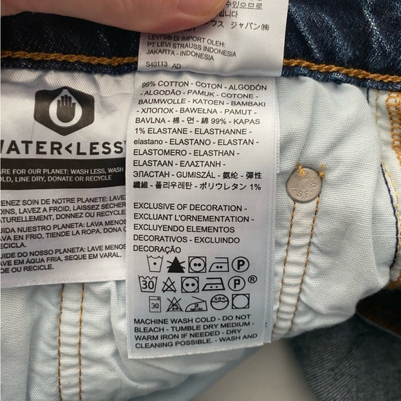 Levi’s Original 501 Button Fly Jeans Shorts Size 27 - Picture 7 of 10